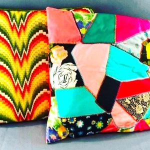 Retro vintage throw pillows